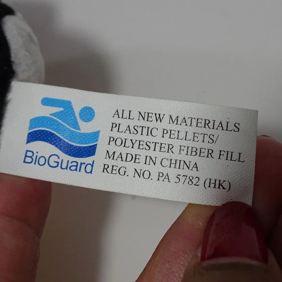 BioGuard Logo Penguin Plush Toy With Yellow Swim Ring Stuffed Animal 4.5 inch - Picture 5 of 5